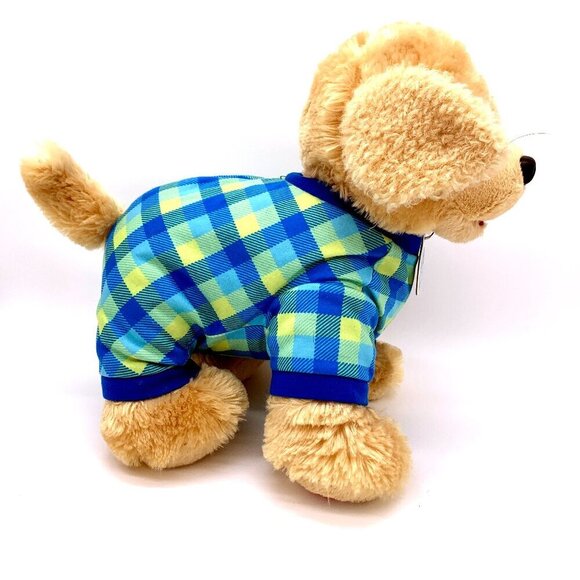 Build-A-Bear Promise Pets Golden Retriever Plush Dog w Buffalo Plaid Sleeper - Picture 4 of 9
